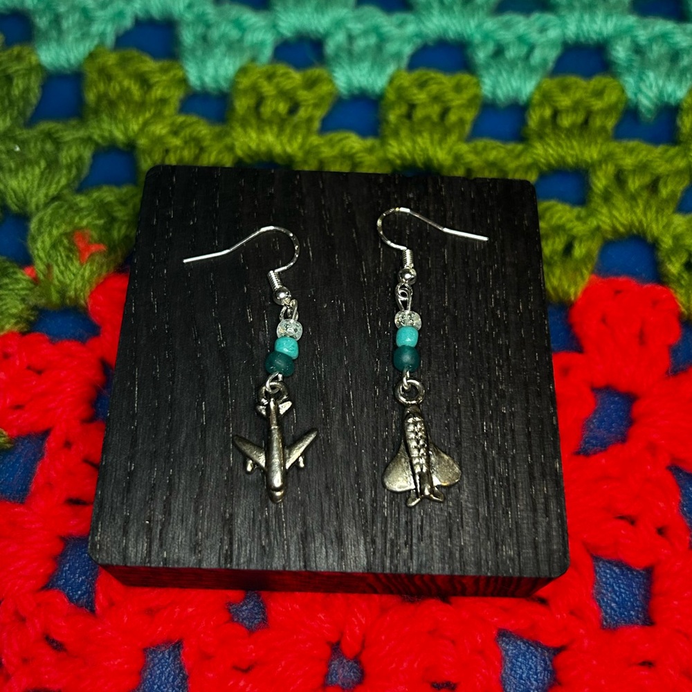 “Taking Flight” Beaded Dangle Earrings